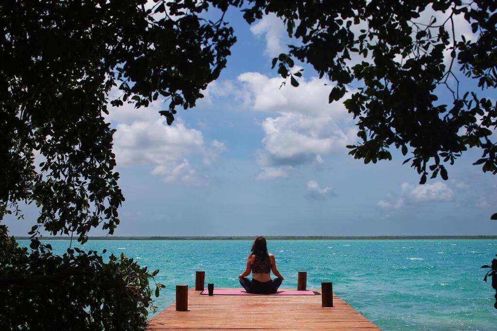 Alegre Casa De Lujo Frente A Laguna Villa Bacalar